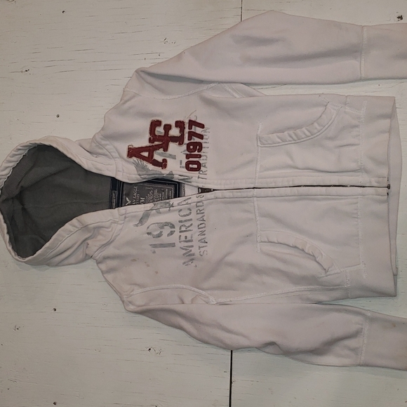 White American Eagle Zip-up Hoodie - Picture 1 of 3